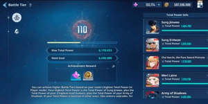 Conta Whale Full Collab FRIEREN Battle Tier (BT) 110 + Successor MONARCH Of Shadow e MYRO + Essência 133K + Poder Sung Jin Woo 1,4 Mi Ataque 121K