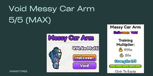 VOID MESSY CAR BRAS 5/5 (x414 Monde Normal & x20 Monde Halloween)