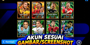 Efootball 3100+ 전력 GG 계정