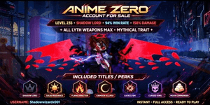ANIME ZERO ENDGAME OP ACCOUNT