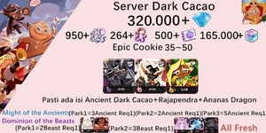 Cookie Run Kingdom starter account(Dack Cacao Server)DC15