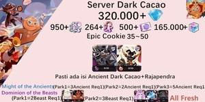 Cookie Run Kingdom starter account(Dack Cacao Server)DC14