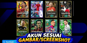 Akun eFootball 3100+ Kekuatan GG
