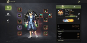 Manaridge l crusader l rating 100k+ l haircut+2haircolor+eye color w/t/d s  l 11 costume s l all Skil ultimate unlock