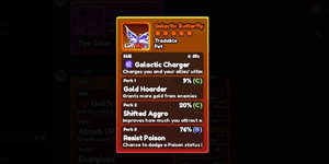 Galactic Butterfly Pet - World Zero