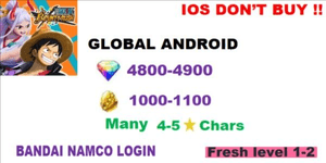 Akun one piece bounty rush Android only