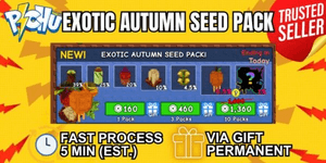 1 paquete de semillas exóticas de otoño
