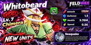 (LEVEL 7) WHITEBEARD CHIMERA MUTATION + CURSED TRAIT | Roll Anime to Fight!