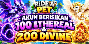 Ride A Pet - Account Contains 100 Etheral Eggs and 200 Divine Eggs