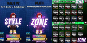 Account 29 Limited | (ALL WITH ZONE - SMonster, Tatlis V1&V2, Chrollo V1&V2, UncSam, NYC, Alien, Valentine, Johnny, Goat, CurseKing, Honored, + 3 More)