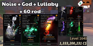 Level 1000+ Lullaby + Noiseform rod + Olympian godbreaker