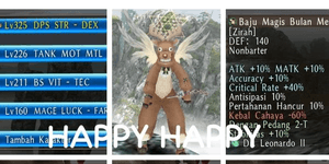 ACCOUNT CAP 325 5SLOT CHAR EQUIPPED WITH UNTRADE EQ BOSS DROP + REINDEER COSTUME