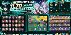 Account HSR Asia TL70 | 29 Limit 4 Sign | Sunday Sign + Phainon E1 Sign | Uid Old 8030 | Storia Planarcadia | Più economico