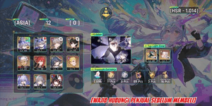 [ASIA] 2600 Asterite + 11 Biglietti Limitati | Silverwolf Lv.999 E4 + Silverwolf + DanHeng PT + Archer + Yunli + Gilgamesh + Sparkle. HSR1014 [LEGGI DESCRIZIONE]