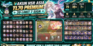 HSR Asia Account TL70 PREMIUM | 39 Limit 7 Sign | Evernight E2 Sign + Firefly Costume Sign | Veteran Uid 8010 | Amphoreus Story | Cheapest