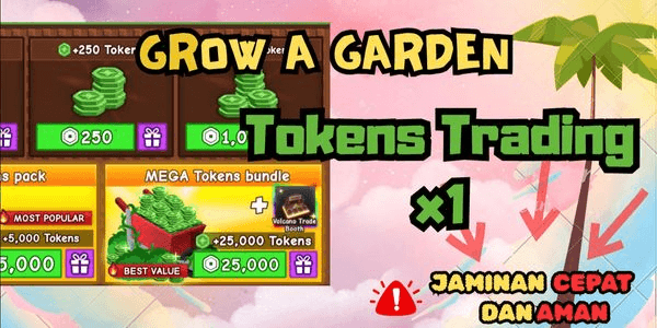 Gambar Product Trading token / green token | Grow a garden (Token)