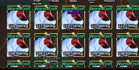 Gambar Product Worm Fish