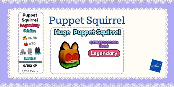 Gambar Product Puppet Squirrel (6,9B Strength)