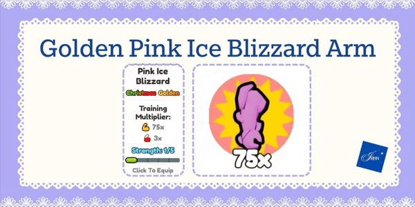 Gambar Product Golden Pink Ice Blizzard Arm (75x Strenght)