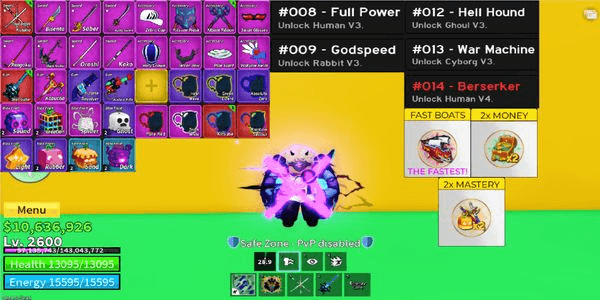 Gambar Product Blox Fruits Account Used Dragon East V4 Human And Gamepass There Are 3