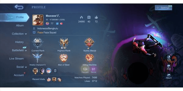 Gambar Product AKUN SMURF MURAH MERIAH EMBLEM MAX