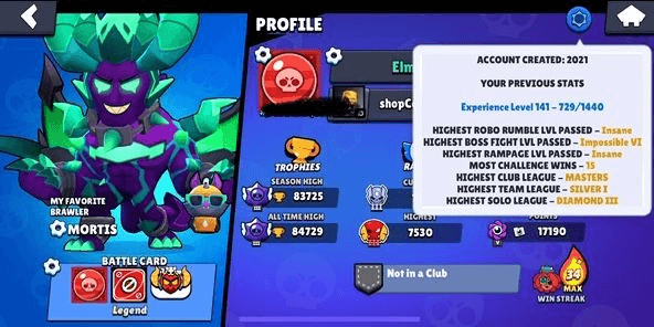 Gambar Product 83K TROPHY | 277 SKINS | 97 BRAWLERS | 49 MAXED | 37 HYPERCHARGED | 6 HC SKINS | 6 LEGEND SKIN | CURSED KENJI | LAMBERT MORTIS