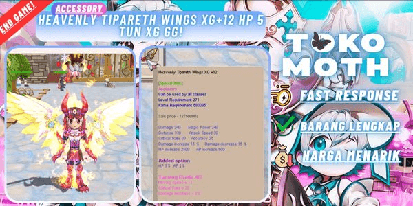Gambar Product Heavenly Tipareth Wings XG+12 Hp 5 tun XG GG!