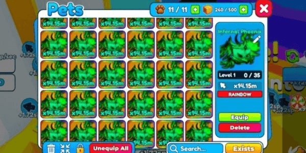 Gambar Product Rainbow Infernal Phoenix - Tap Simulator