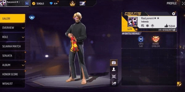 Gambar Product AKUN FF SG TERKUAT DI BUMI SG ONE PUNCH MAN (OPM) & EVOUGUN MAX ON AMAN ANTI HACK BACK BERGARANSI 1000 % MURAH BANGET