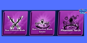 Dual Phantom Blade Set (Sword, Emote, Explosion) - Blade Ball
