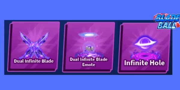 Dual Infinite Blade Set (Sword, Emote, Explosion) - Blade Ball