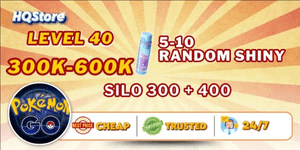 Account Level up to 40 | 300K-600K Stardust | SILO 300 + 400 | 5-10 Random Shiny - Pokemon Go