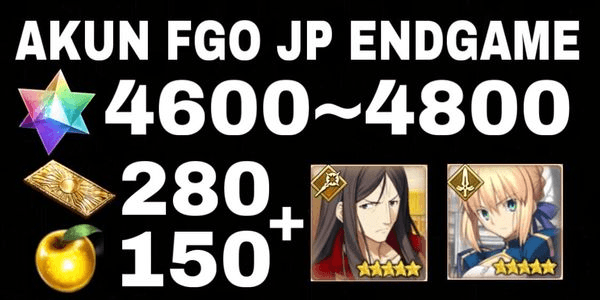 Gambar Product AKUN FGO JP ENDGAME QUARTZ ACCOUNT + FREE SSR