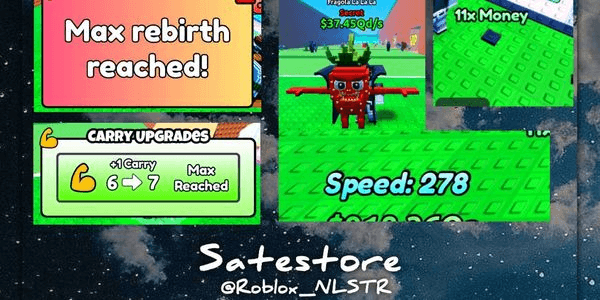 Gambar Product Account max rebirth,base,carry + bonus fragola la la la 37.45Qd/s