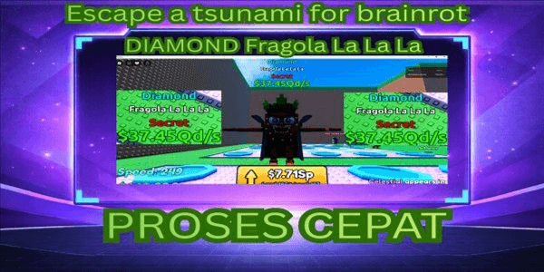 Gambar Product Fragola La La La 37 QD/S LVL 106 [SECRET] - Escape Tsunami For Brainrots