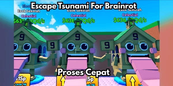 Gambar Product Esok Sekolah 636Qd/s - Escape Tsunami For Brainrots