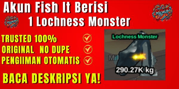 Gambar Product Akun Berisi 1 Lochness Monster | Fish It