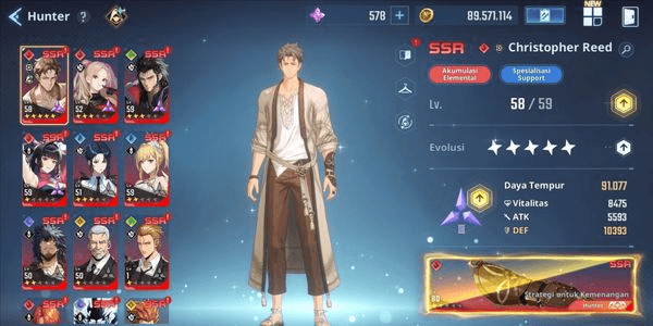 Gambar Product Akun Solo leveling: Arise Christopher reed edition