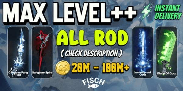 Gambar Product ACCOUNT FISCH LEVEL MAX+ BONUS + INSTANT DELIVERY