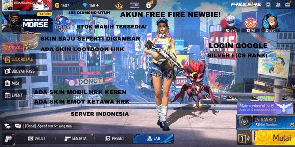 Gambar Product FREE FIRE NEWBIE ACCOUNT (NEW)