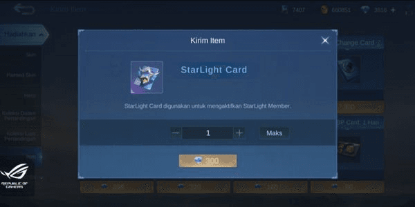 Gambar Product Starlight Card