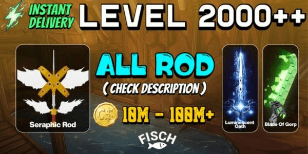 Gambar Product ACCOUNT FISCH LEVEL 2000+ BONUS + INSTANT DELIVERY
