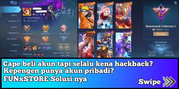 Gambar Product Akun User Hyper Wr Mantap Skin Mantap