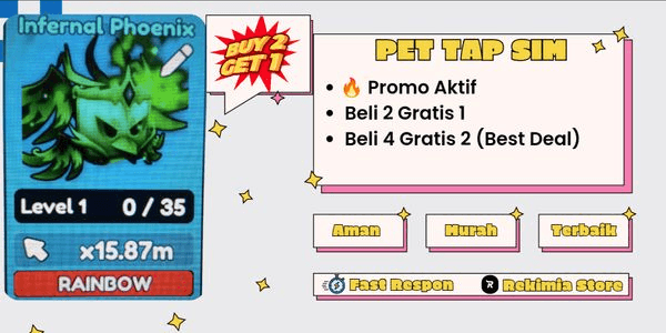 Gambar Product OP Pet Rainbow - Op power  | Tap Simulator