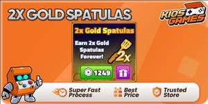 2x Gold Spatulas