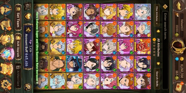 Gambar Product Cheap Seven Deadly Sins Account Part. 01