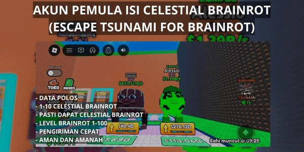 Gambar Product AKUN PEMULA! Isi 1-10 Celestial Brainrot