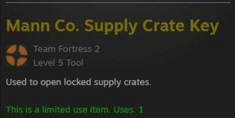 Gambar Product Mann Co. Supply Crate Key (KEY TF2)