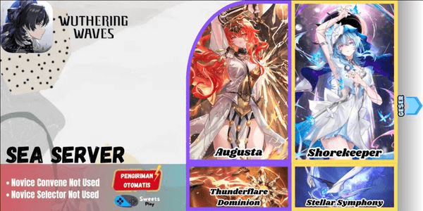 Gambar Product [SEA] Augusta + Shorekeeper Wuthering Waves Account