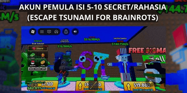 Gambar Product AKUN PEMULA ISI 5-10 SECRET/RAHASIA